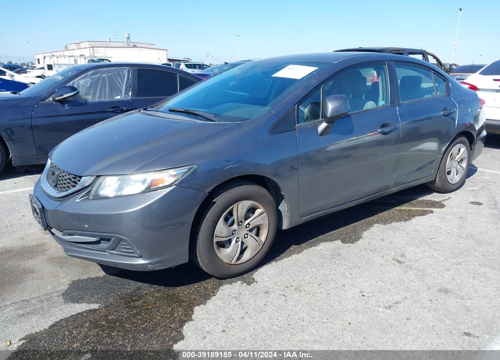 2013 HONDA CIVIC LX VIN: 19XFB2F55DE225918