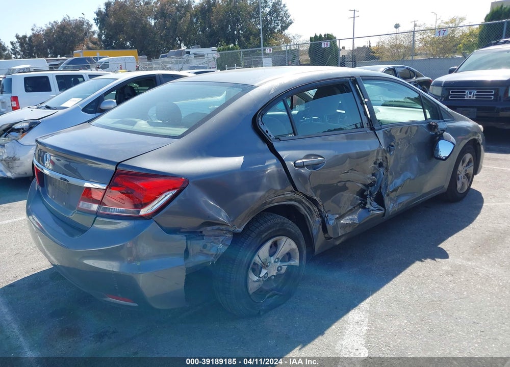 2013 HONDA CIVIC LX VIN: 19XFB2F55DE225918