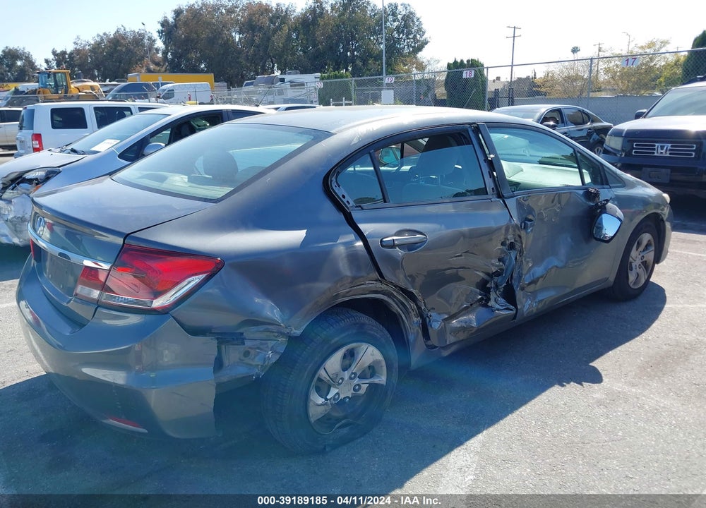 2013 HONDA CIVIC LX VIN: 19XFB2F55DE225918