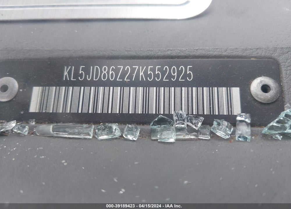 2007 SUZUKI FORENZA CONVENIENCE VIN: KL5JD86Z27K552925