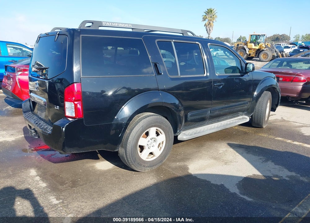 2006 NISSAN PATHFINDER LE VIN: 5N1AR18U46C613085