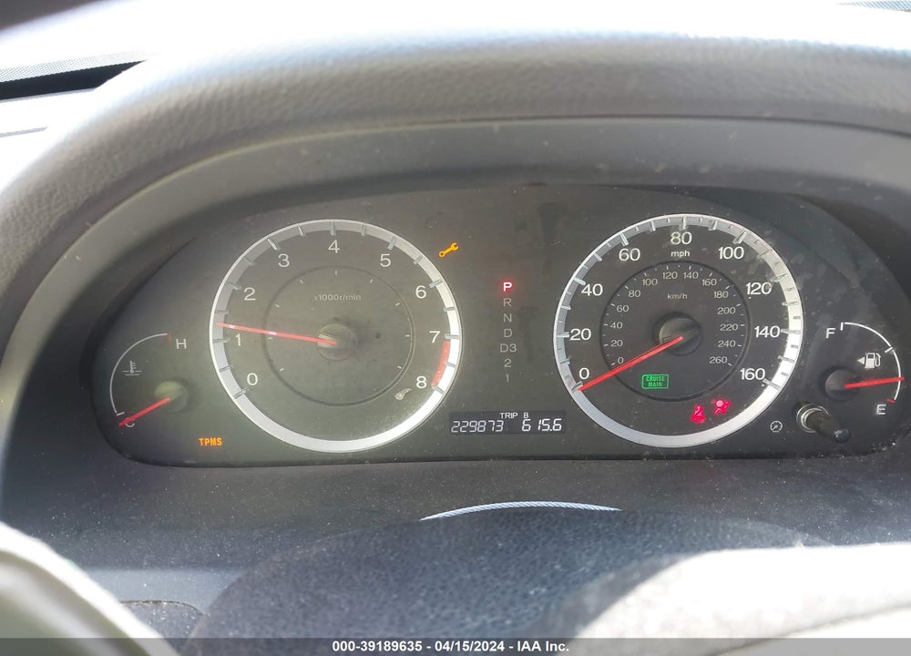 2009 HONDA ACCORD 2.4 EX VIN: 1HGCP267X9A067481