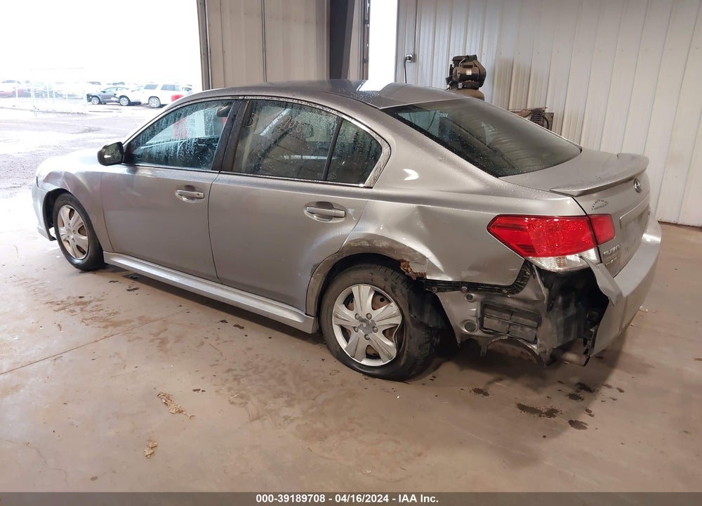 2011 SUBARU LEGACY 2.5I VIN: 4S3BMCA60B3245240