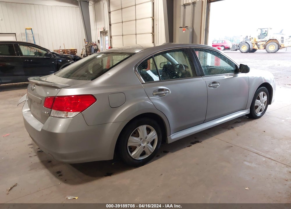 2011 SUBARU LEGACY 2.5I VIN: 4S3BMCA60B3245240