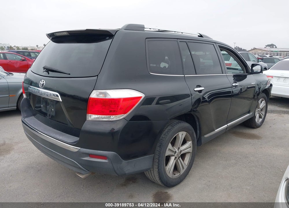 2011 TOYOTA HIGHLANDER LIMITED V6 VIN: 5TDYK3EH8BS049038