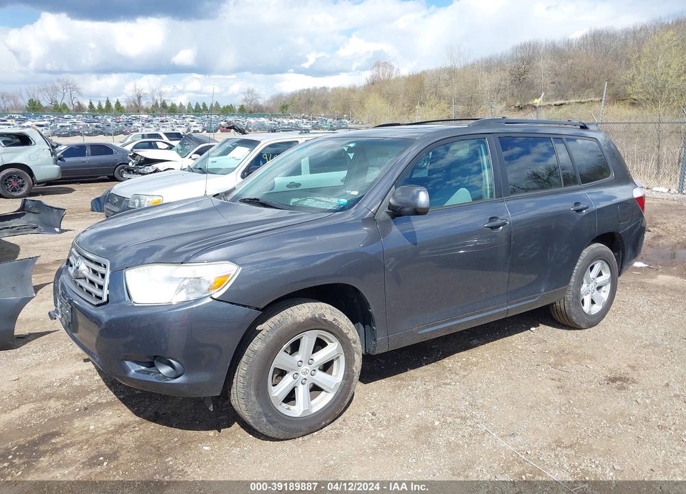 2010 TOYOTA HIGHLANDER BASE V6 VIN: 5TDBK3EH2AS027833