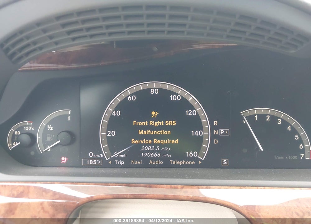 2009 MERCEDES-BENZ S 550 VIN: WDDNG71X29A257129