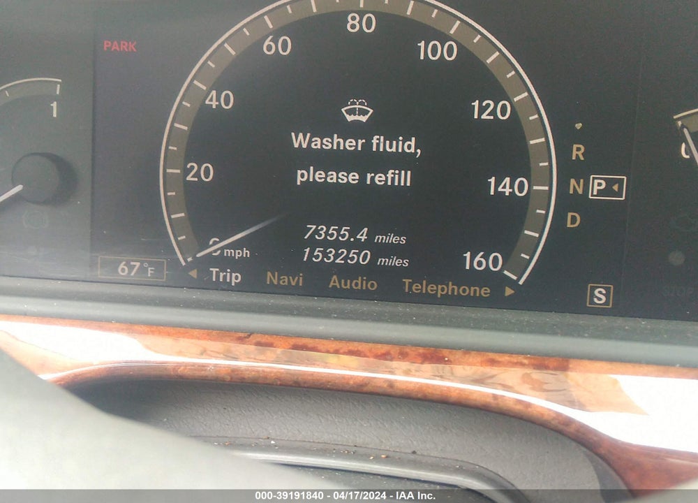 2007 MERCEDES-BENZ S 550 VIN: WDDNG71X57A057956