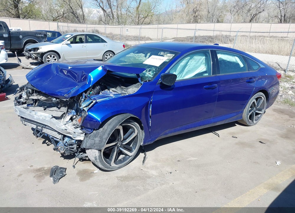 2019 HONDA ACCORD SPORT VIN: 1HGCV1F38KA021652