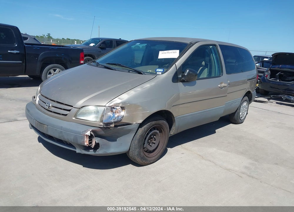2001 TOYOTA SIENNA CE VIN: 4T3ZF19CX1U370295