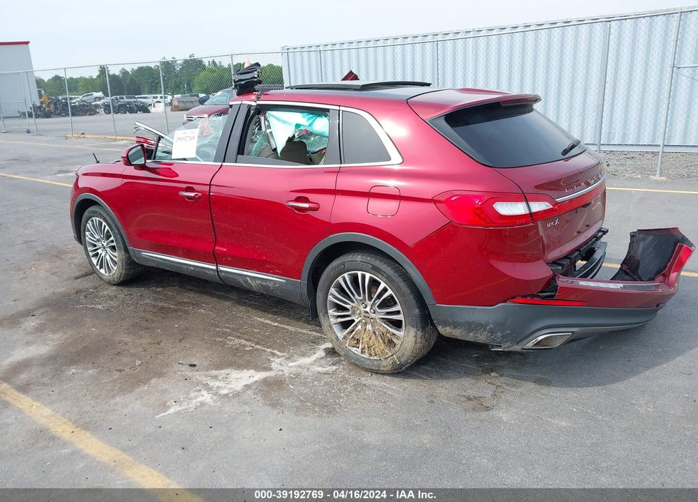 2016 LINCOLN MKX RESERVE VIN: 2LMTJ8LR2GBL20870