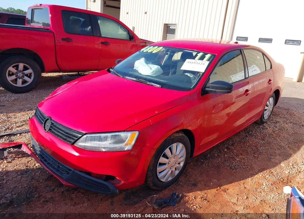 2011 VOLKSWAGEN JETTA 2.0L S VIN: 3VW2K7AJXBM376883