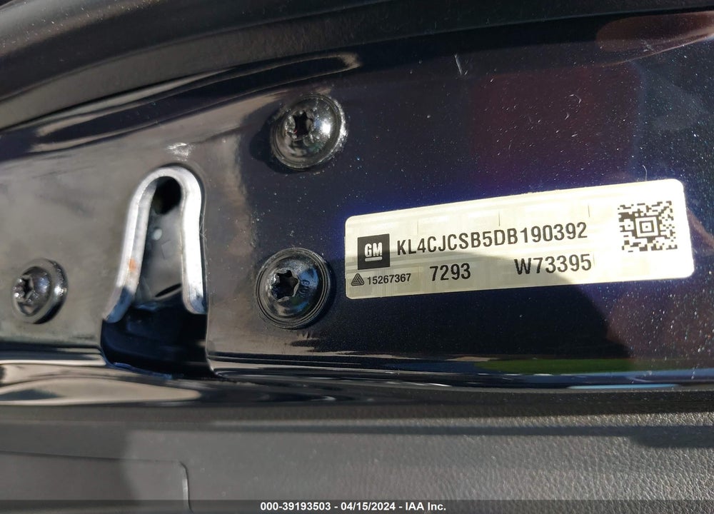 2013 BUICK ENCORE LEATHER VIN: KL4CJCSB5DB190392