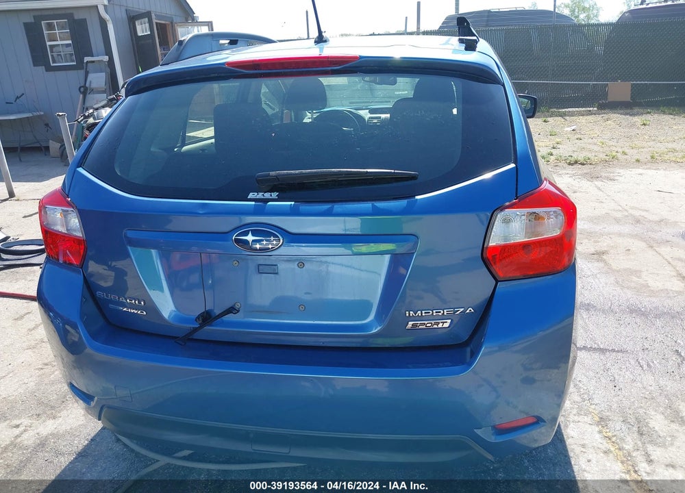 2014 SUBARU IMPREZA 2.0I SPORT PREMIUM VIN: JF1GPAL67E8320379
