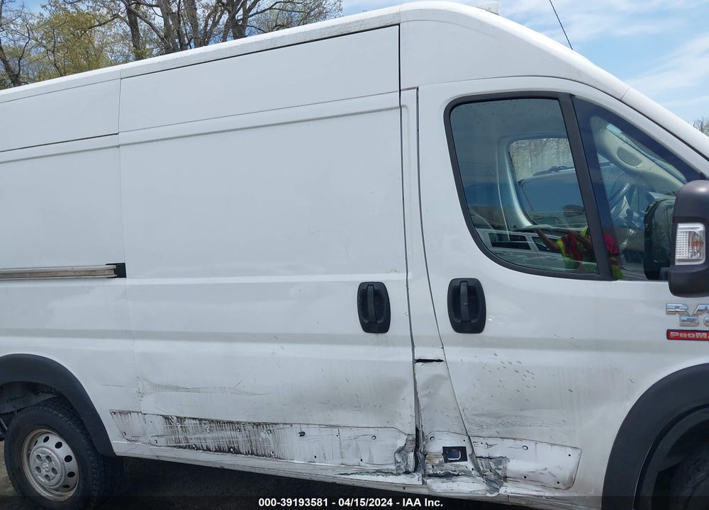 2019 RAM PROMASTER 1500 HIGH ROOF 136 WB VIN: 3C6TRVBG7KE502869