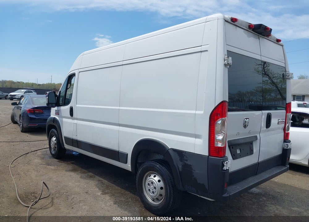 2019 RAM PROMASTER 1500 HIGH ROOF 136 WB VIN: 3C6TRVBG7KE502869