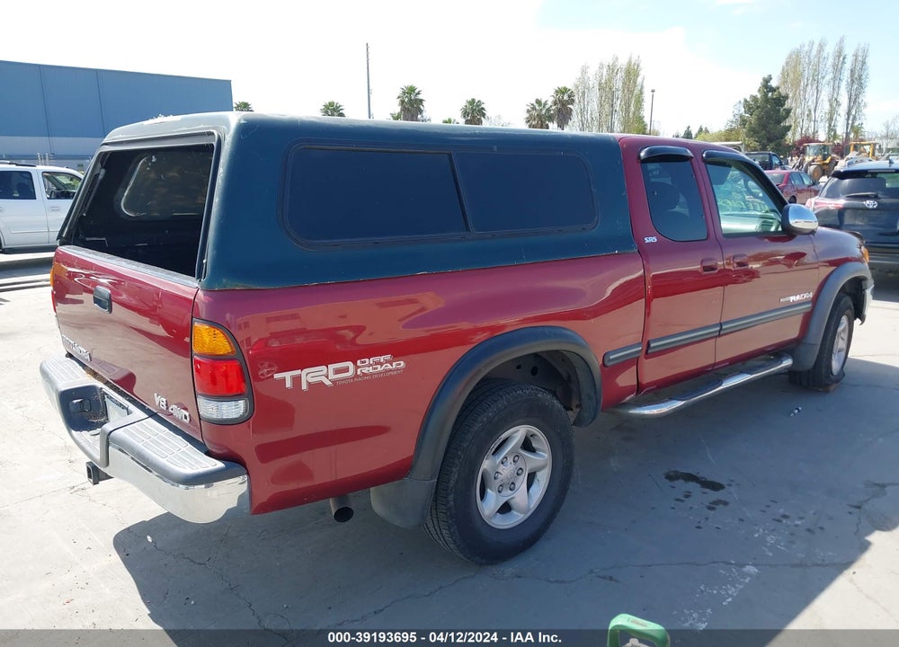 2000 TOYOTA TUNDRA SR5 V8 VIN: 5TBBT4417YS074396