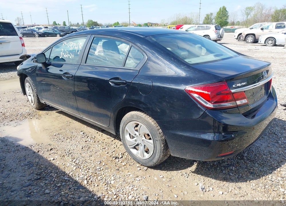 2013 HONDA CIVIC LX VIN: 19XFB2F57DE202771