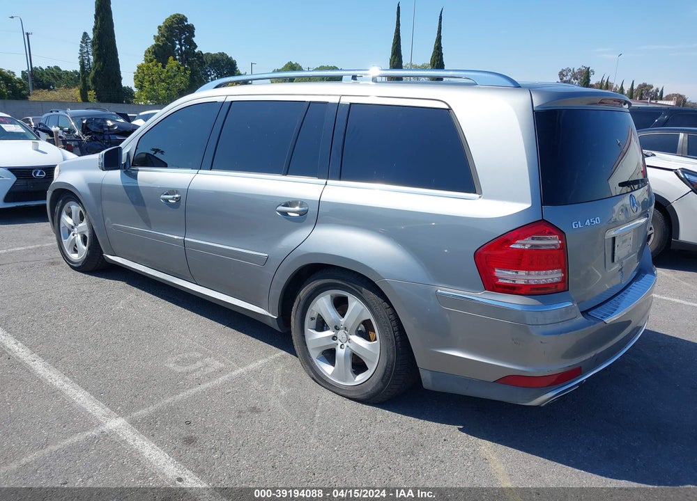 2012 MERCEDES-BENZ GL 450 VIN: 4JGBF7BE2CA762989
