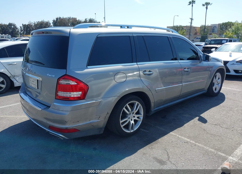 2012 MERCEDES-BENZ GL 450 VIN: 4JGBF7BE2CA762989
