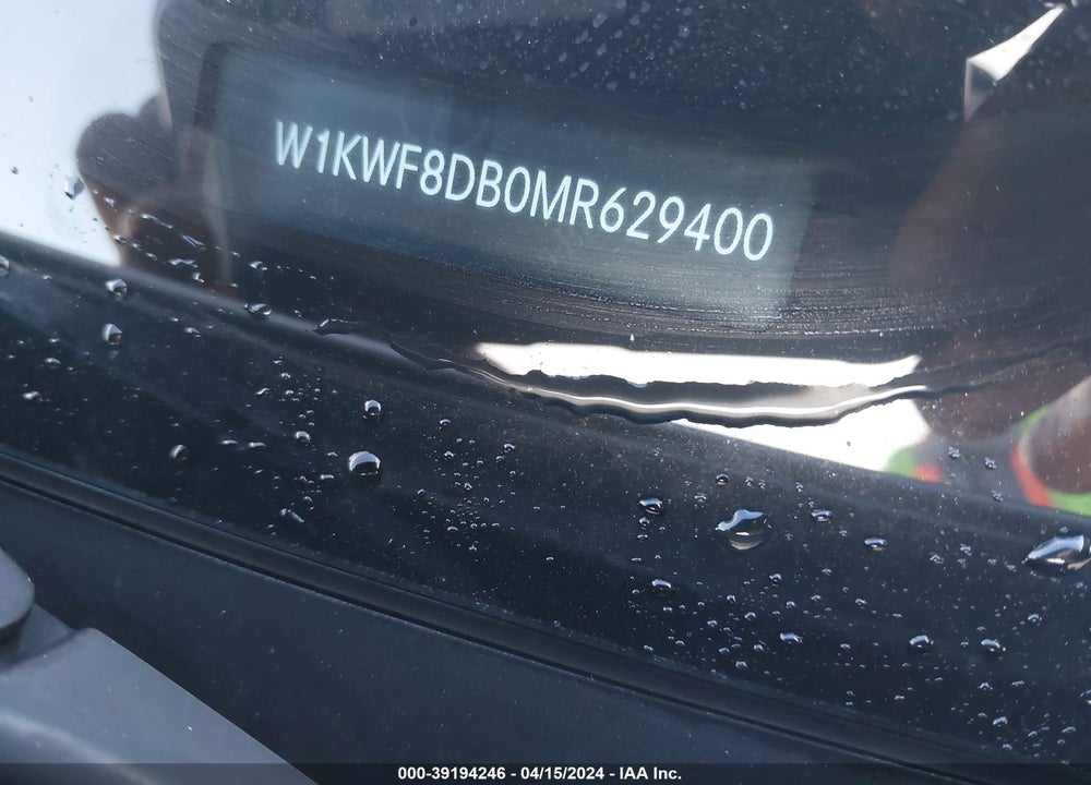 2021 MERCEDES-BENZ C 300 SEDAN VIN: W1KWF8DB0MR629400