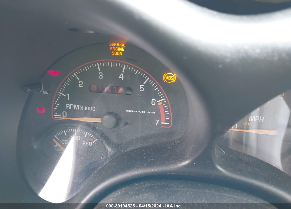 2001 PONTIAC GRAND AM VIN: 1G2NF52T41M576892