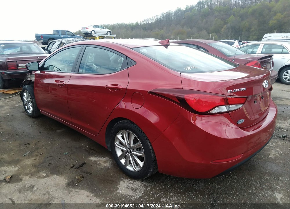 2016 HYUNDAI ELANTRA SE VIN: KMHDH4AE6GU586956