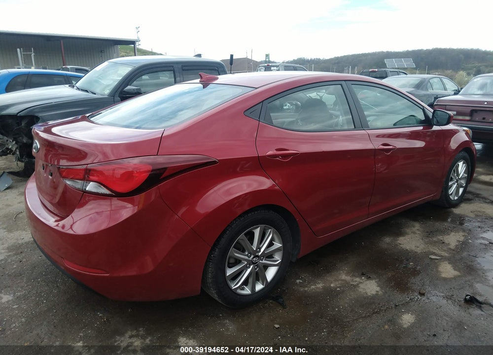2016 HYUNDAI ELANTRA SE VIN: KMHDH4AE6GU586956