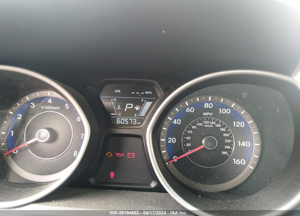 2016 HYUNDAI ELANTRA SE VIN: KMHDH4AE6GU586956