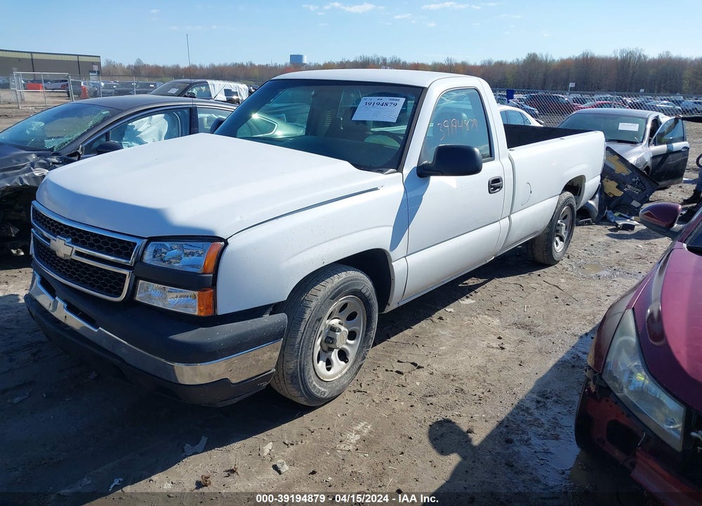 2006 CHEVROLET SILVERADO 1500 WORK TRUCK VIN: 1GCEC14X56Z138597