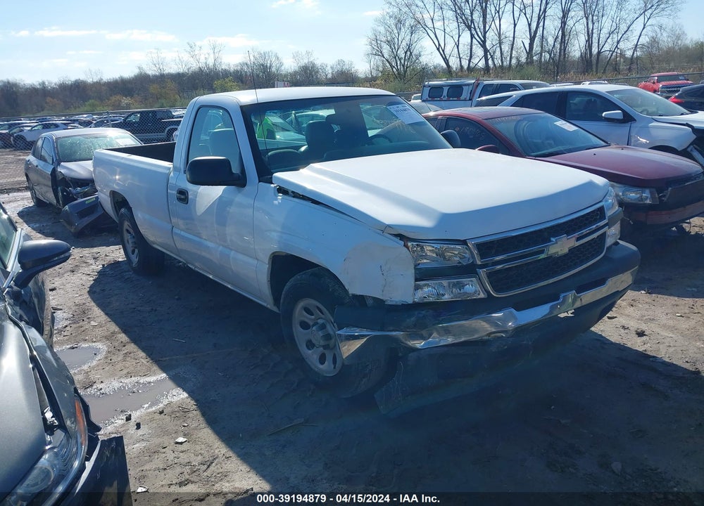 2006 CHEVROLET SILVERADO 1500 WORK TRUCK VIN: 1GCEC14X56Z138597