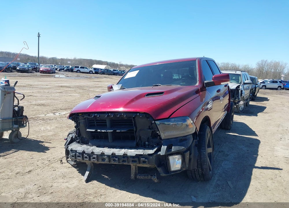 2017 RAM 1500 SPORT 4X4 5'7 BOX VIN: 1C6RR7MT0HS750371