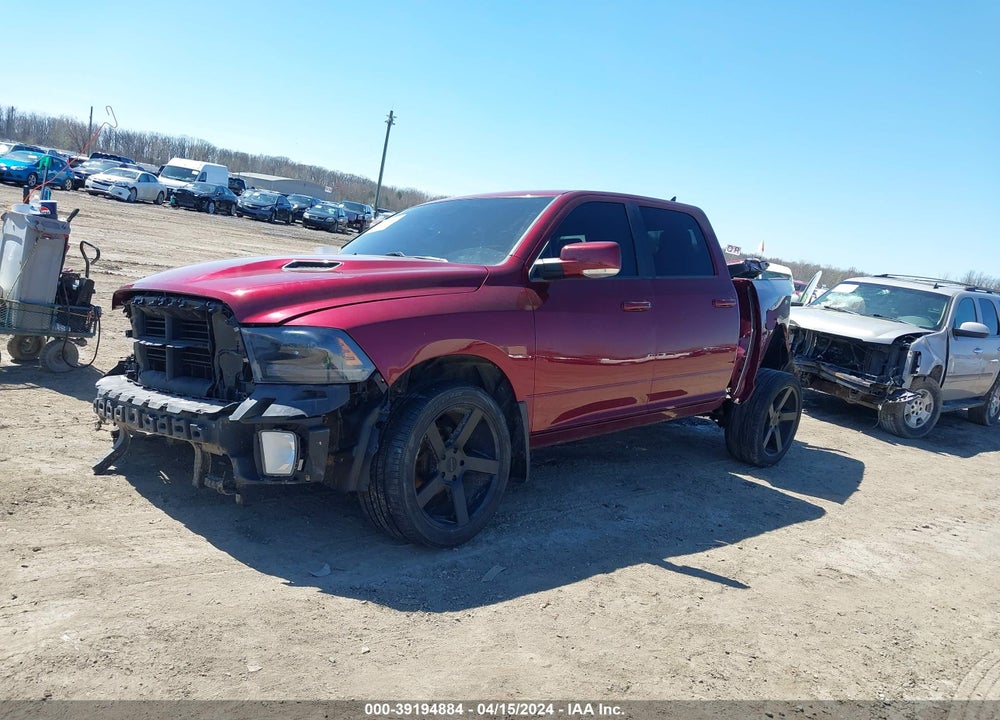 2017 RAM 1500 SPORT 4X4 5'7 BOX VIN: 1C6RR7MT0HS750371