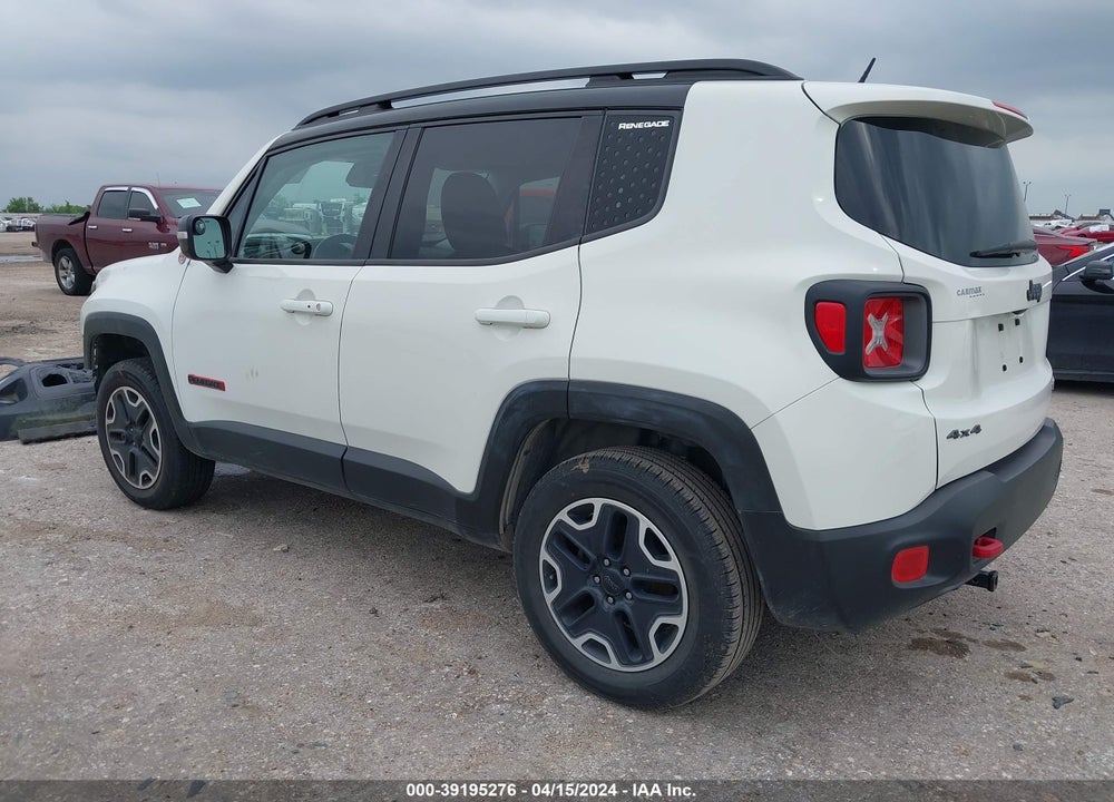 2016 JEEP RENEGADE TRAILHAWK VIN: ZACCJBCT0GPE12208