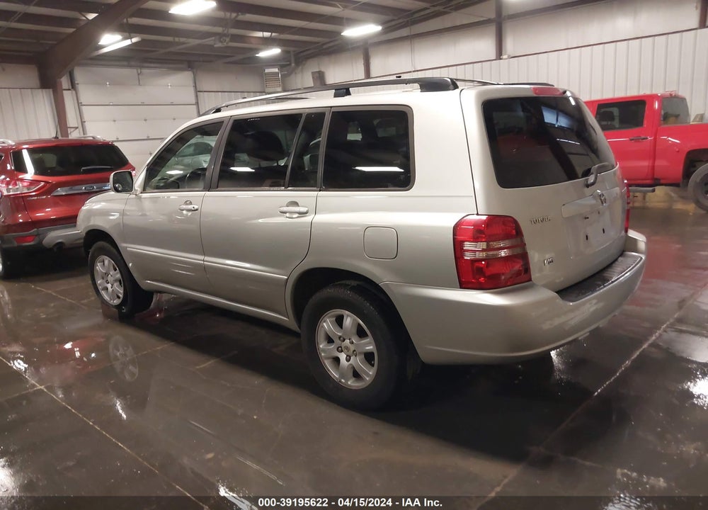 2003 TOYOTA HIGHLANDER V6 VIN: JTEGF21AX30110117