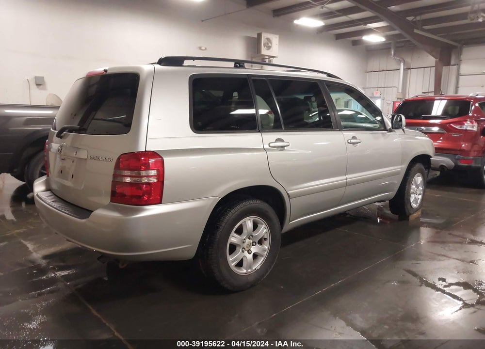 2003 TOYOTA HIGHLANDER V6 VIN: JTEGF21AX30110117