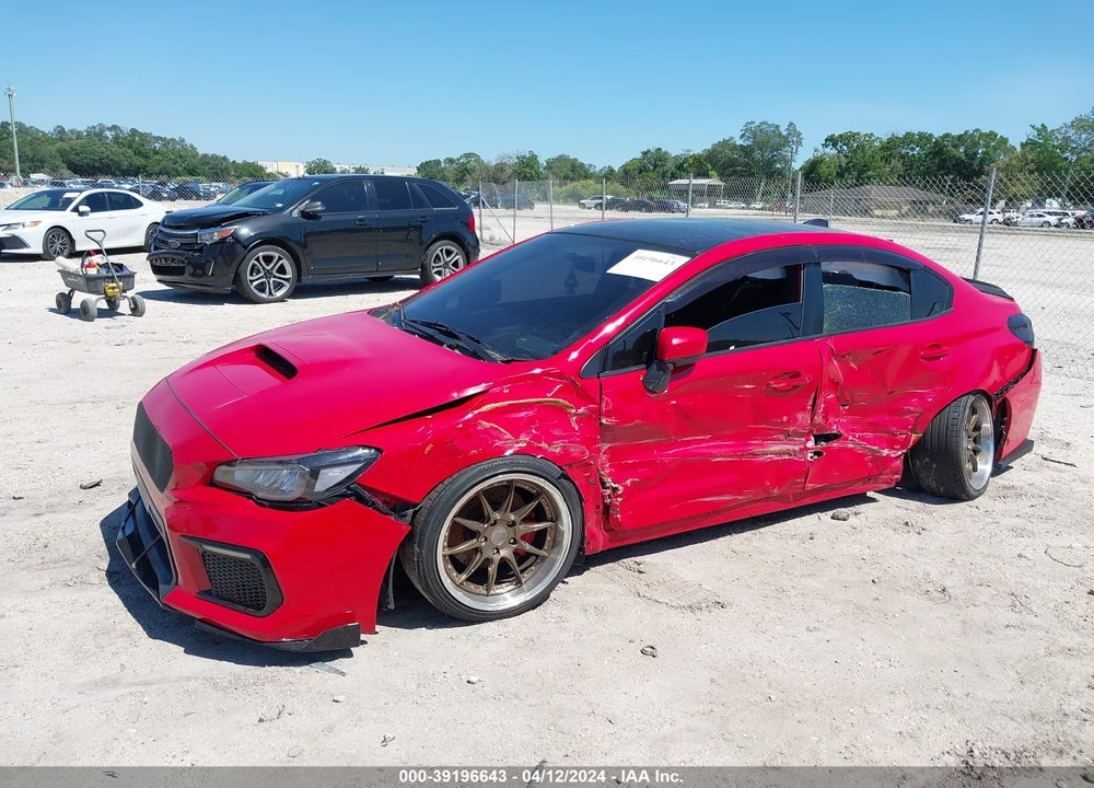 2018 SUBARU WRX PREMIUM VIN: JF1VA1B63J9828542