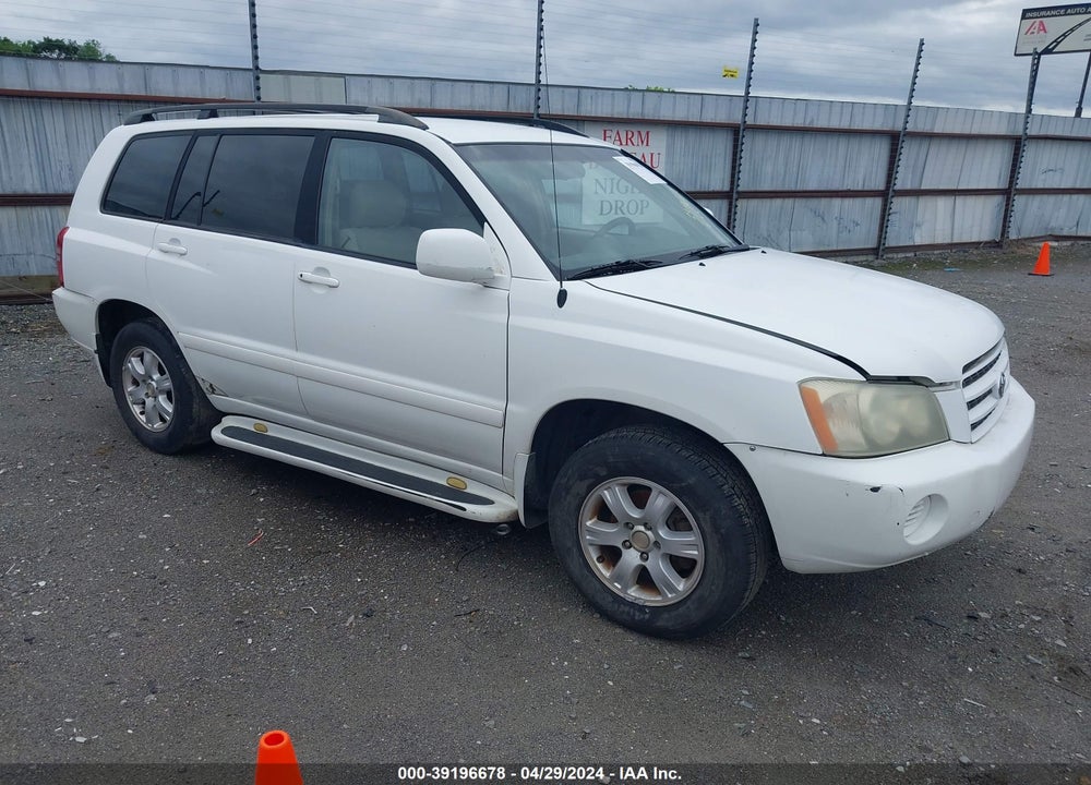 2003 TOYOTA HIGHLANDER V6 (A4) VIN: JTEGF21A430081195
