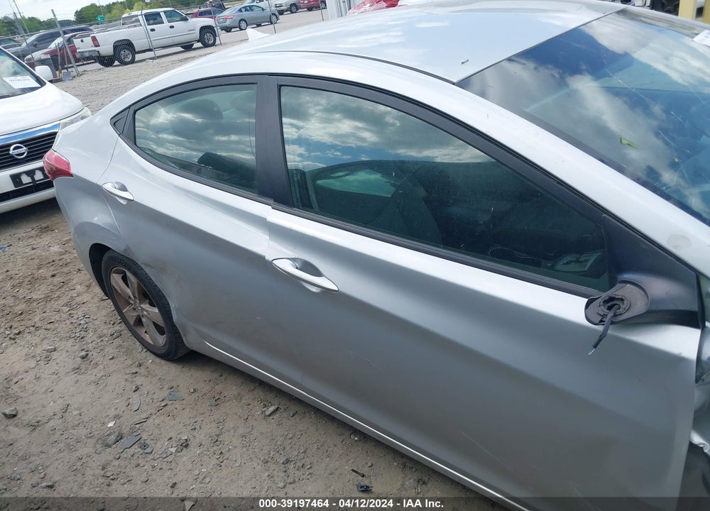 2012 HYUNDAI ELANTRA GLS VIN: 5NPDH4AE3CH074614