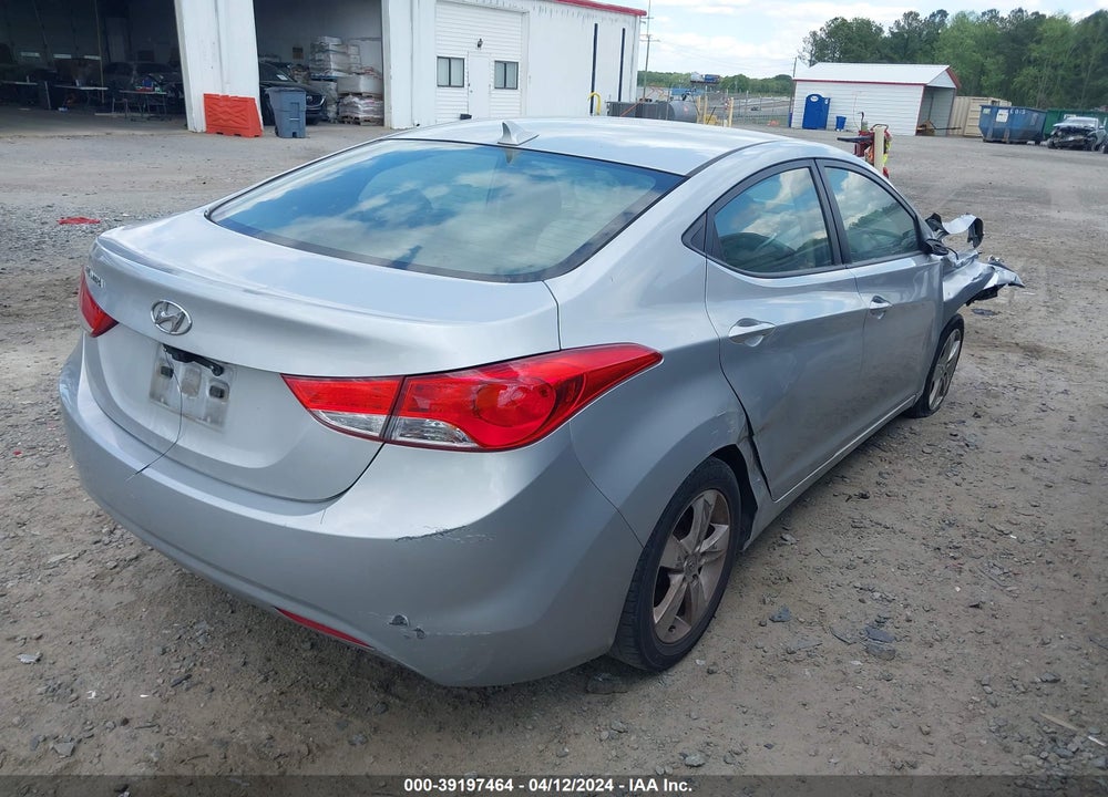 2012 HYUNDAI ELANTRA GLS VIN: 5NPDH4AE3CH074614