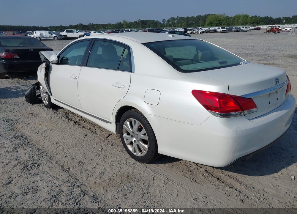 2011 TOYOTA AVALON VIN: 4T1BK3DB1BU404593