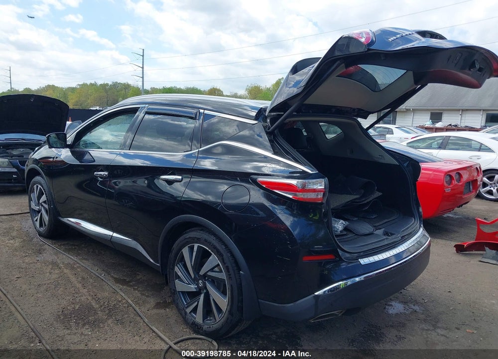 2018 NISSAN MURANO PLATINUM VIN: 5N1AZ2MH2JN144901