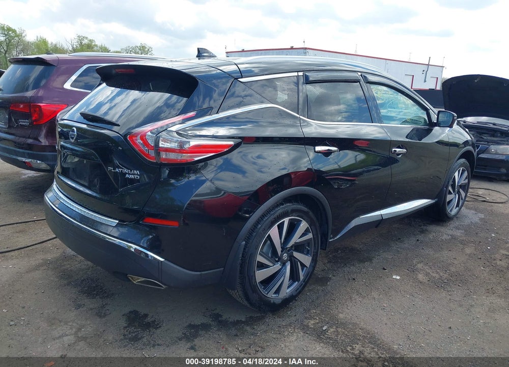 2018 NISSAN MURANO PLATINUM VIN: 5N1AZ2MH2JN144901