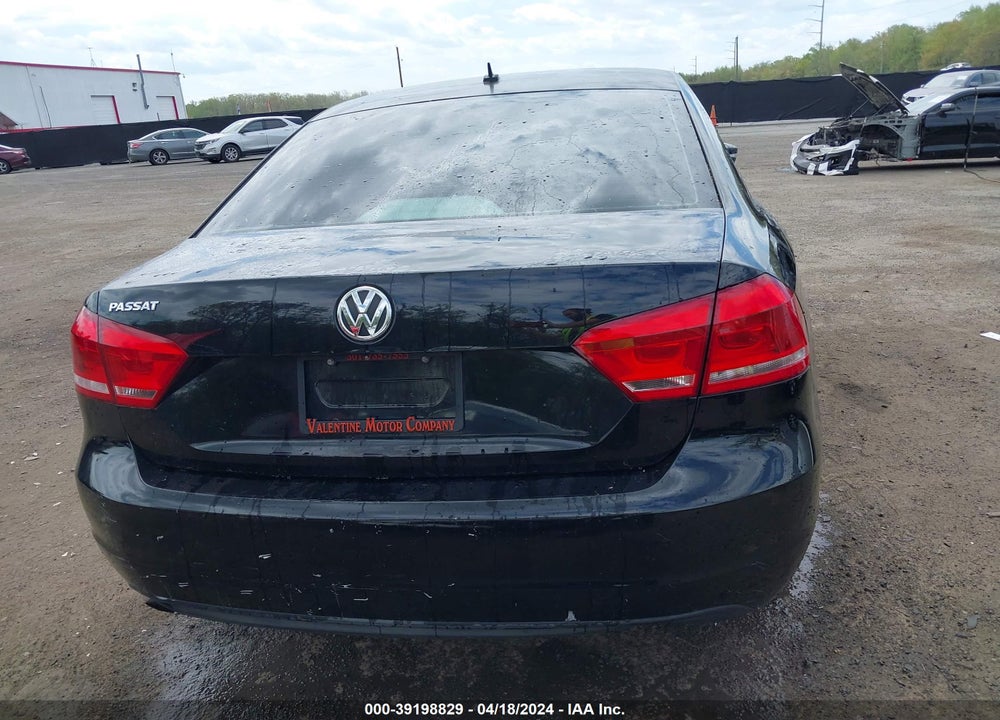 2013 VOLKSWAGEN PASSAT 2.5L S VIN: 1VWAP7A39DC005135
