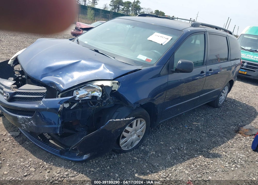2005 TOYOTA SIENNA LE VIN: 5TDZA23C55S311238