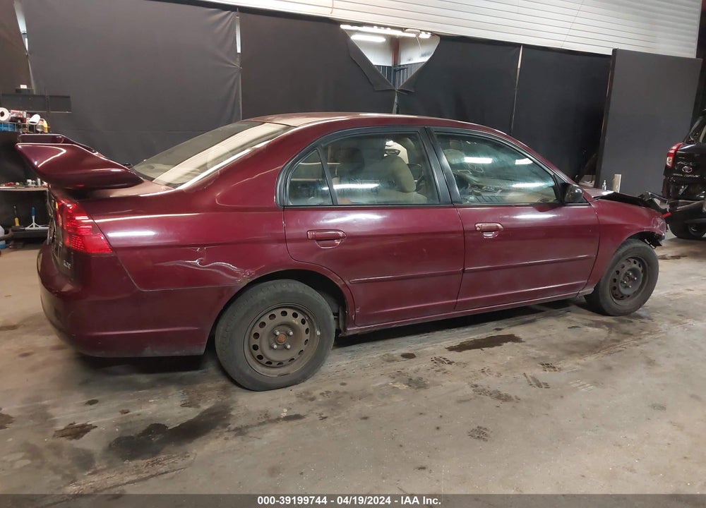 2003 HONDA CIVIC LX VIN: 2HGES155X3H512554