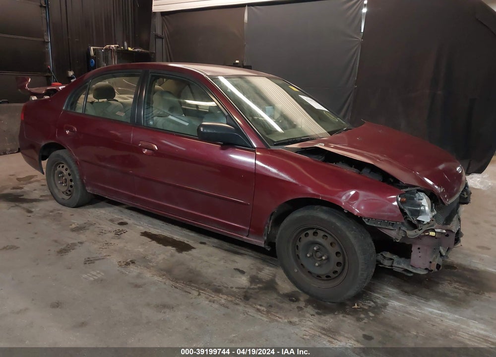 2003 HONDA CIVIC LX VIN: 2HGES155X3H512554