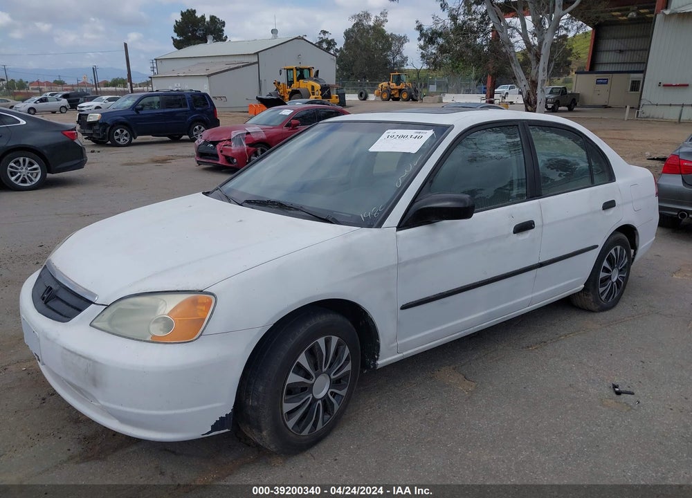 2002 HONDA CIVIC EX VIN: 1HGES26812L071980