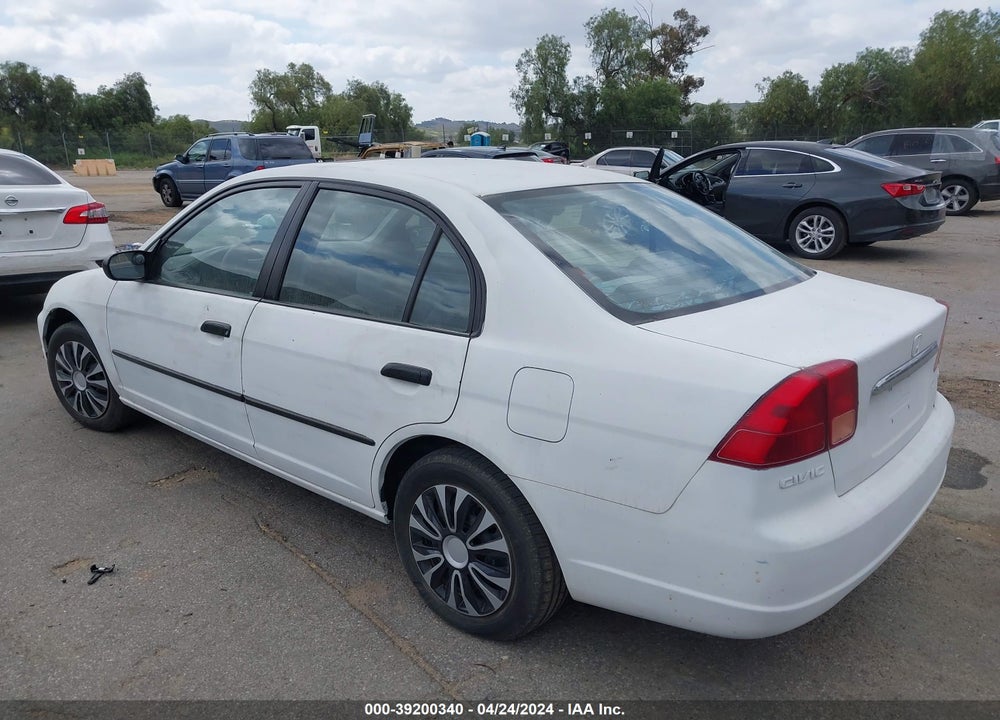 2002 HONDA CIVIC EX VIN: 1HGES26812L071980