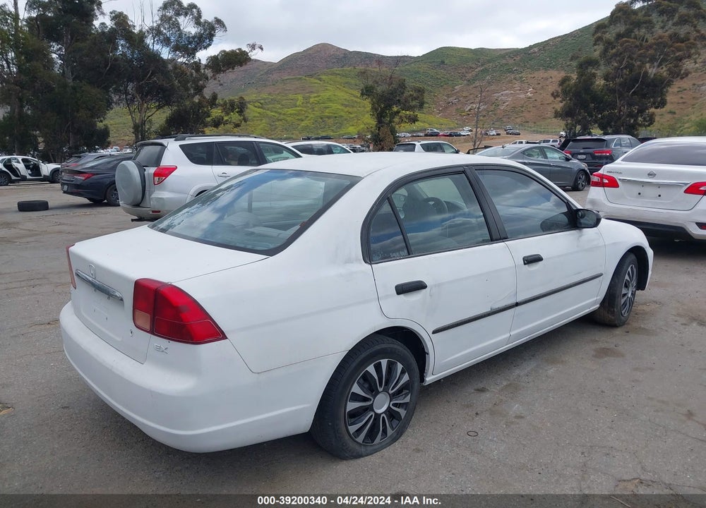 2002 HONDA CIVIC EX VIN: 1HGES26812L071980